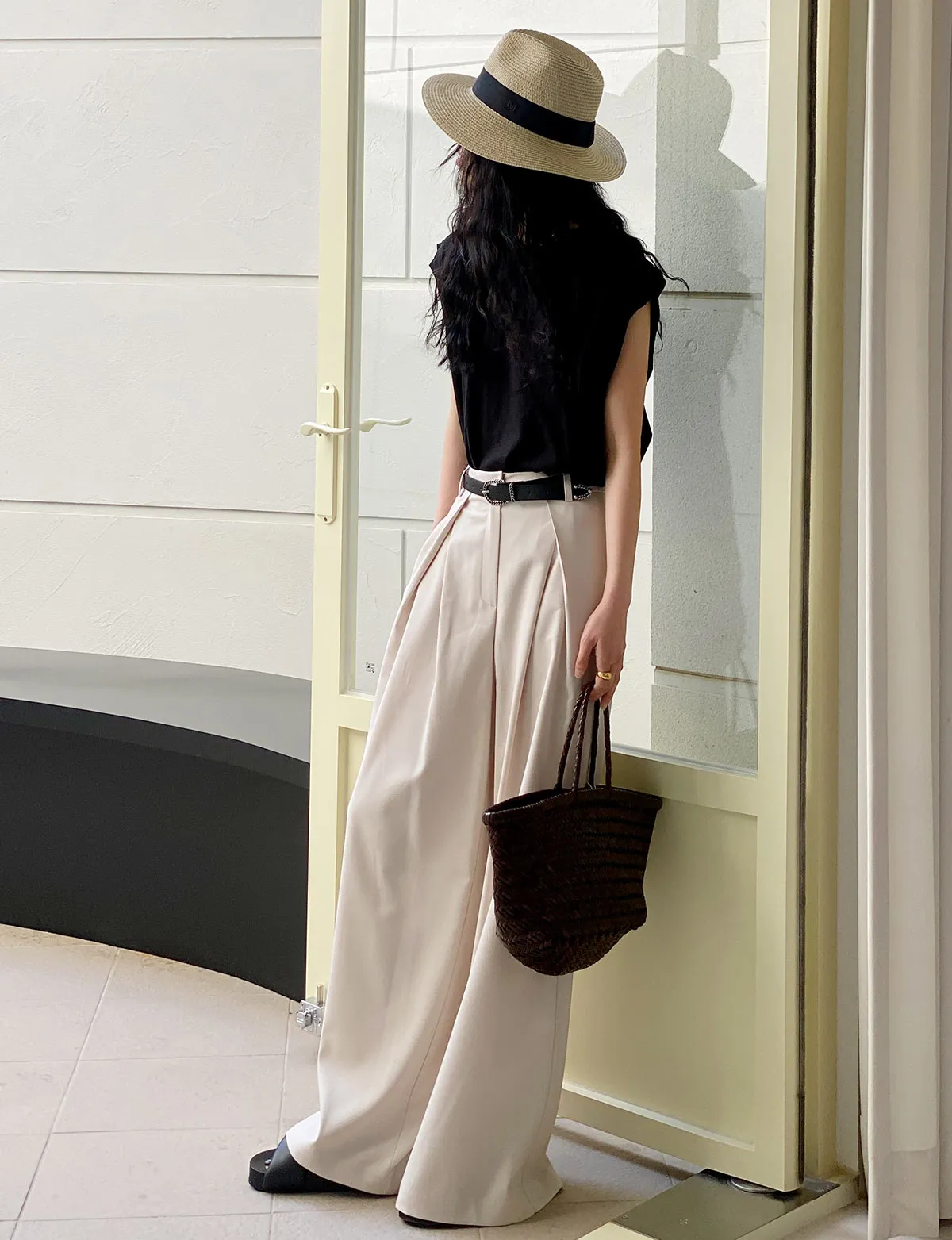 Alex Wide Leg Pleated Pants-BESTSELLERS