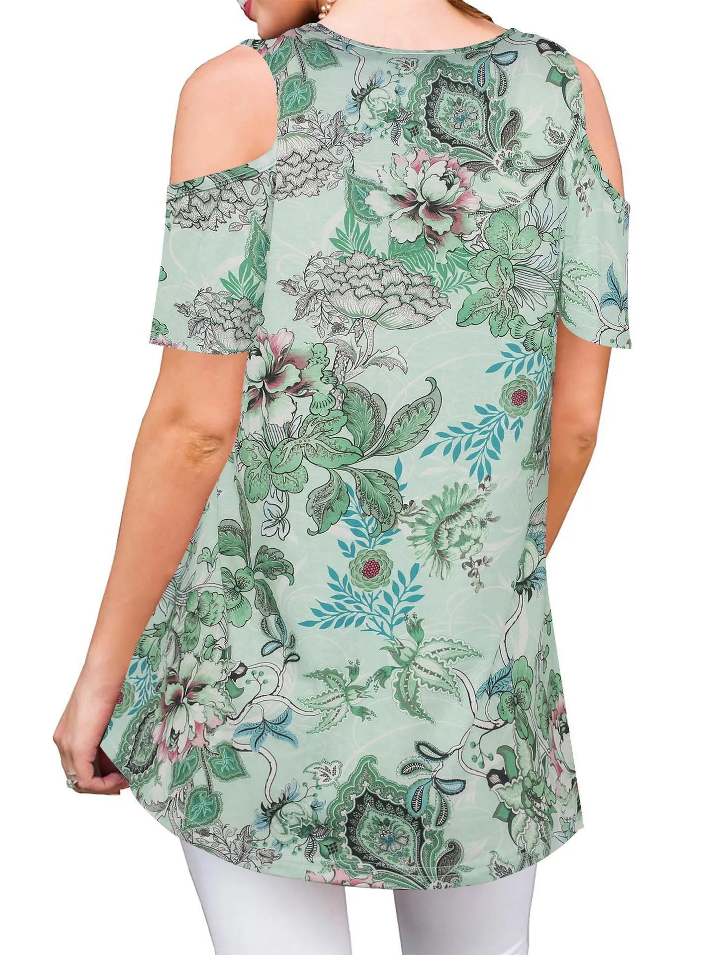 All-Over Print Cutout Tunic