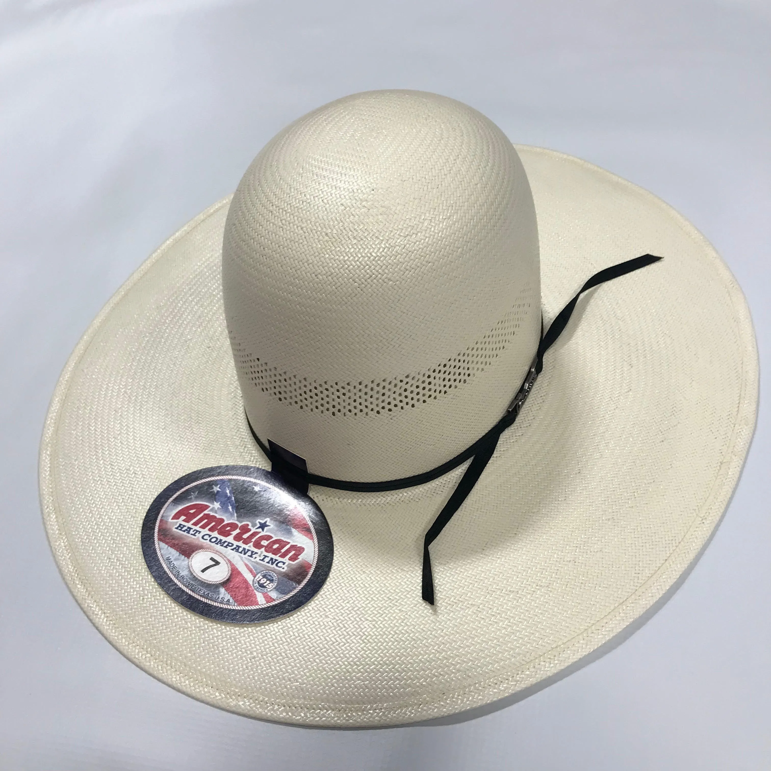 American Hat Co. Black Straw Hat