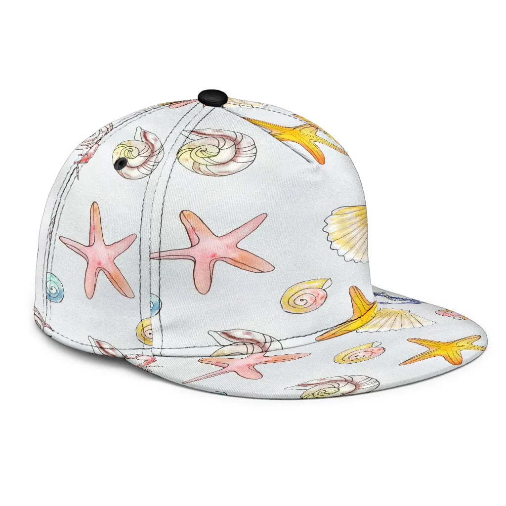 Beach Theme Snapback Hat