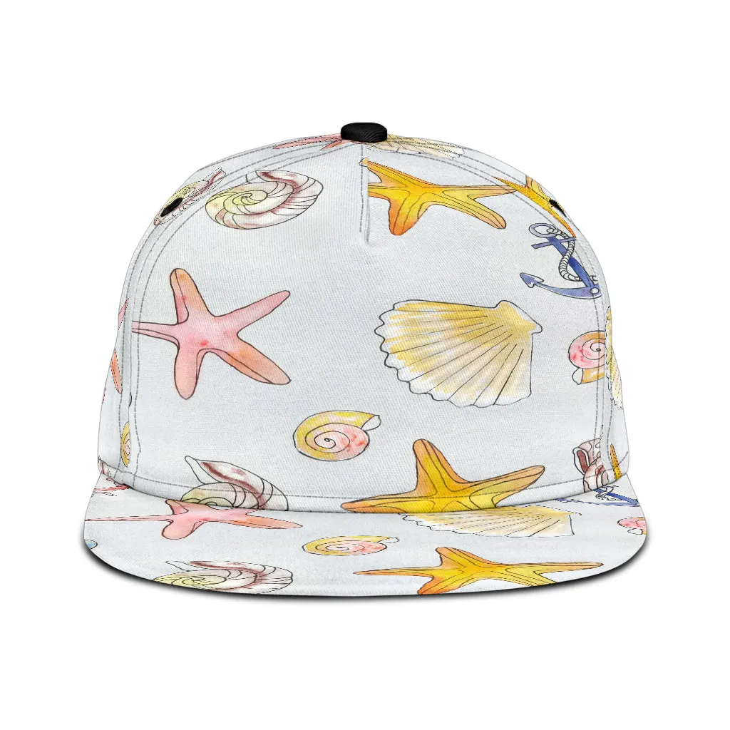 Beach Theme Snapback Hat