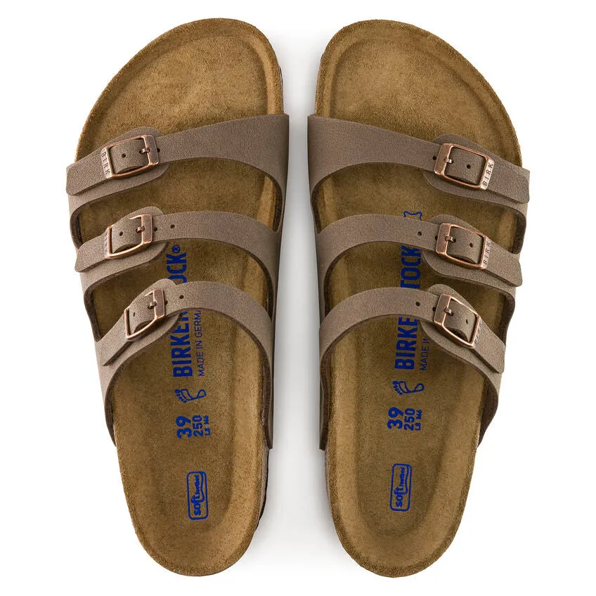 'Birkenstock USA' Women's Florida Soft Bed Footbed Sandal - Mocha