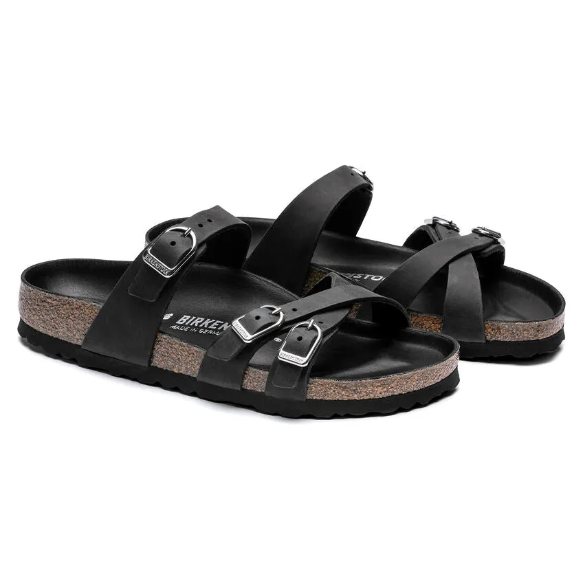 'Birkenstock' Women's Franca Leather Sandal - Black