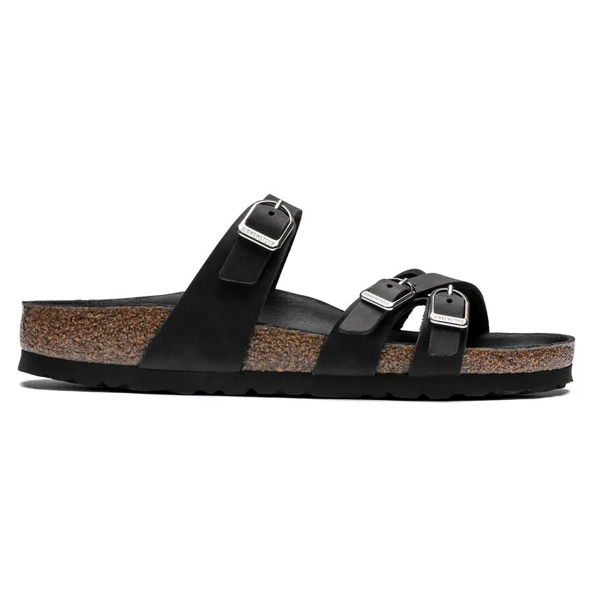 'Birkenstock' Women's Franca Leather Sandal - Black