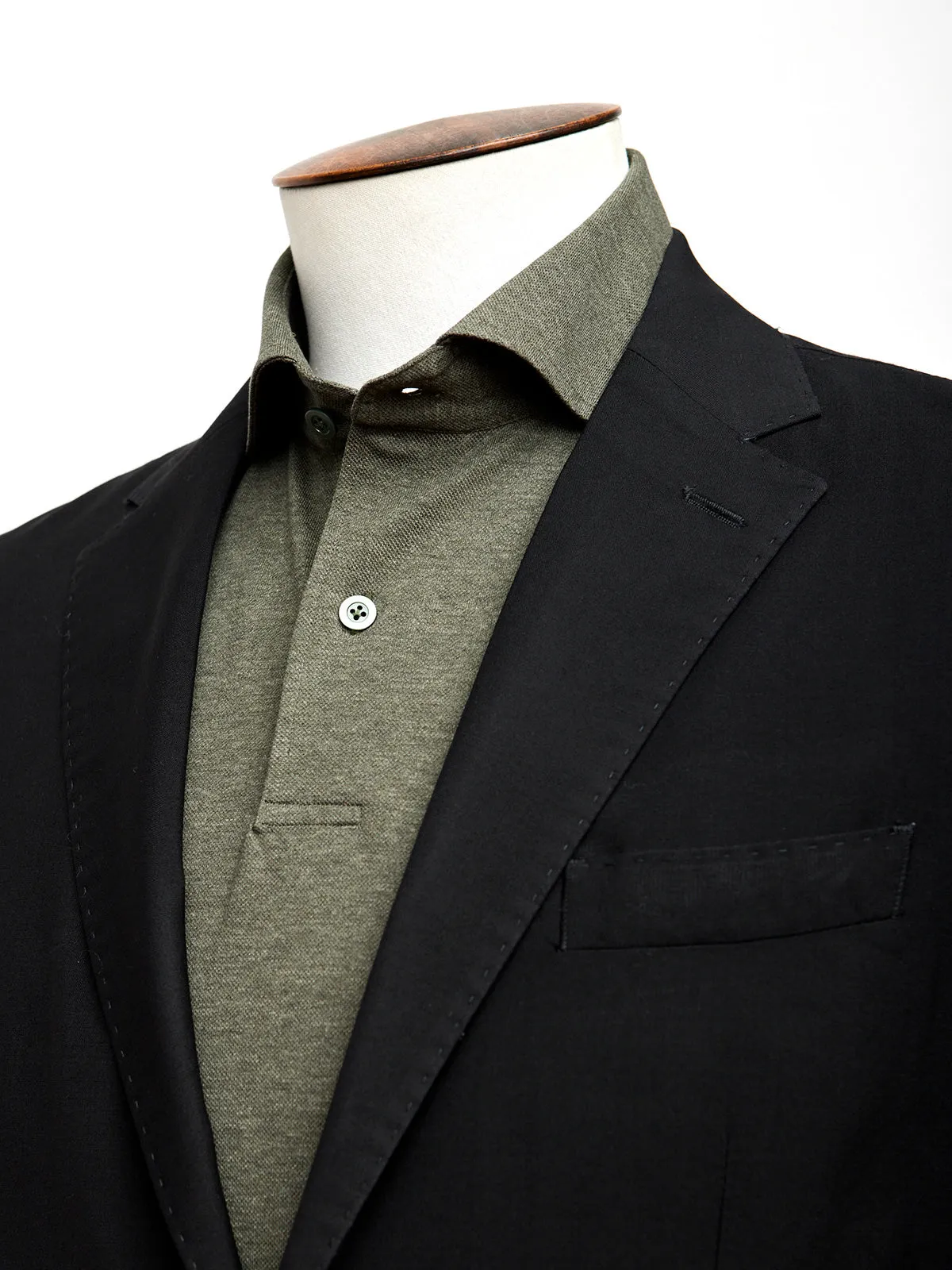 Black Wool Mohair Suit