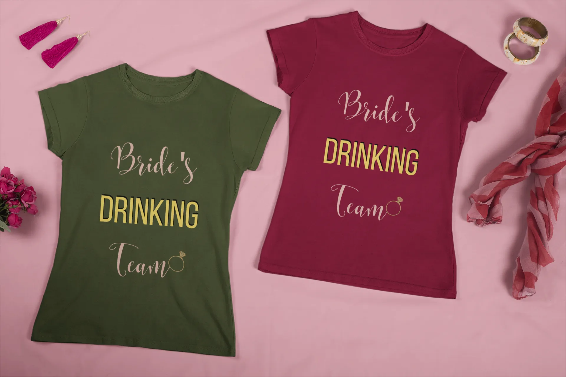 Bride's Drinking Team- DJ Short Sleeve Tee