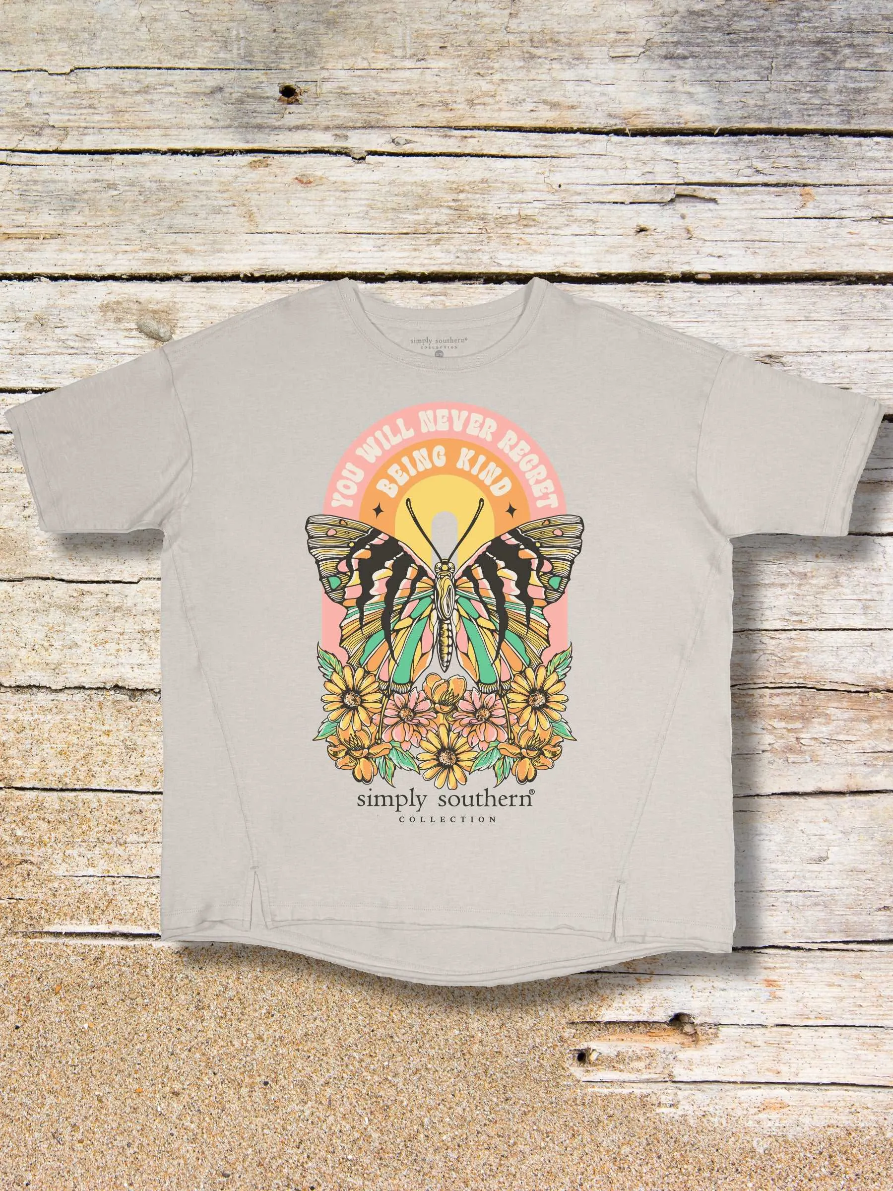 Butterfly Blooms Boxy Tee - Kindness in Full Bloom