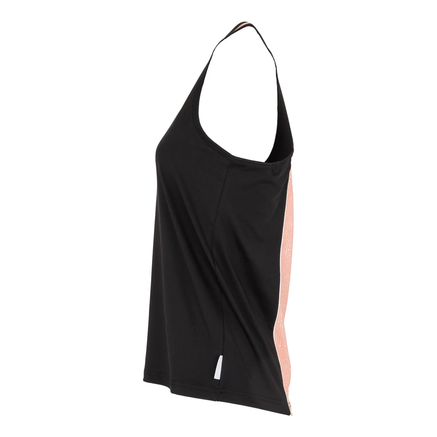 Camiseta Tirantes Gym Mujer Negro/Rosa