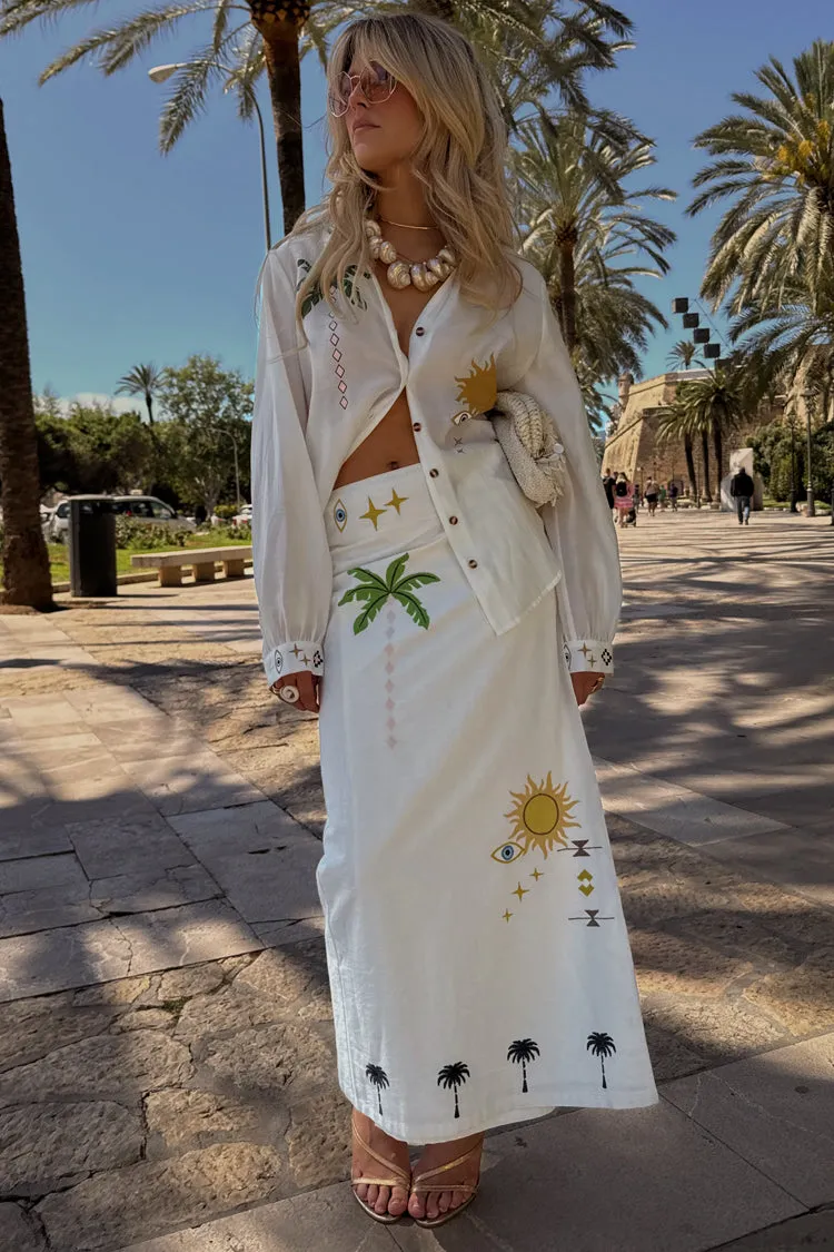 Sure! Here’s an optimized title for the product:

Radiant Cream Sunshine Jaspre Midi Skirt - Elegant Floral Design, Comfortable Fit, Perfect for Summer Outings