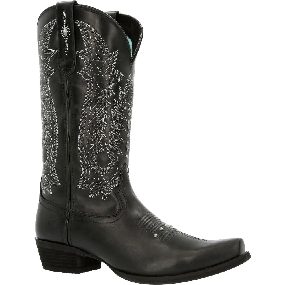 'Durango' Women's 12 Crush Western Snip Toe - Midnight