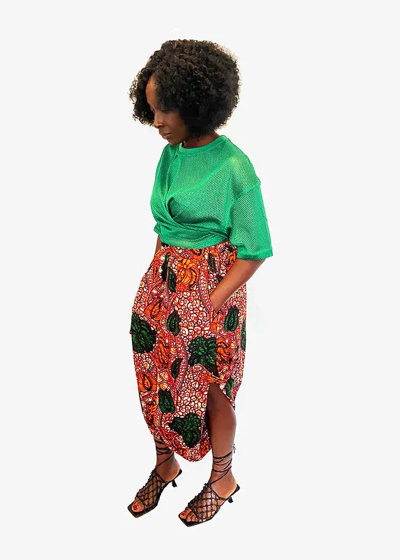 ERZUMAH Holly Than Thou Short Sleeve Wrap Top