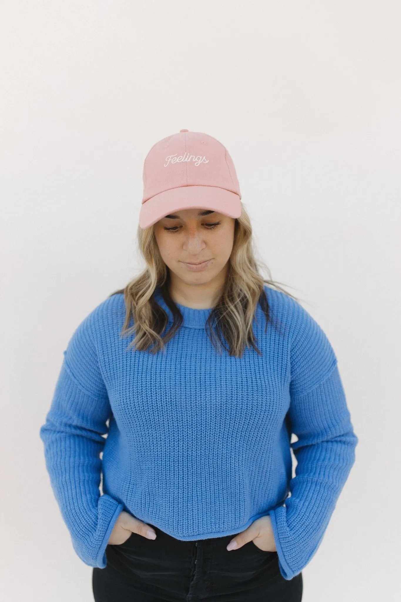 Feelings Dad Hat Pink