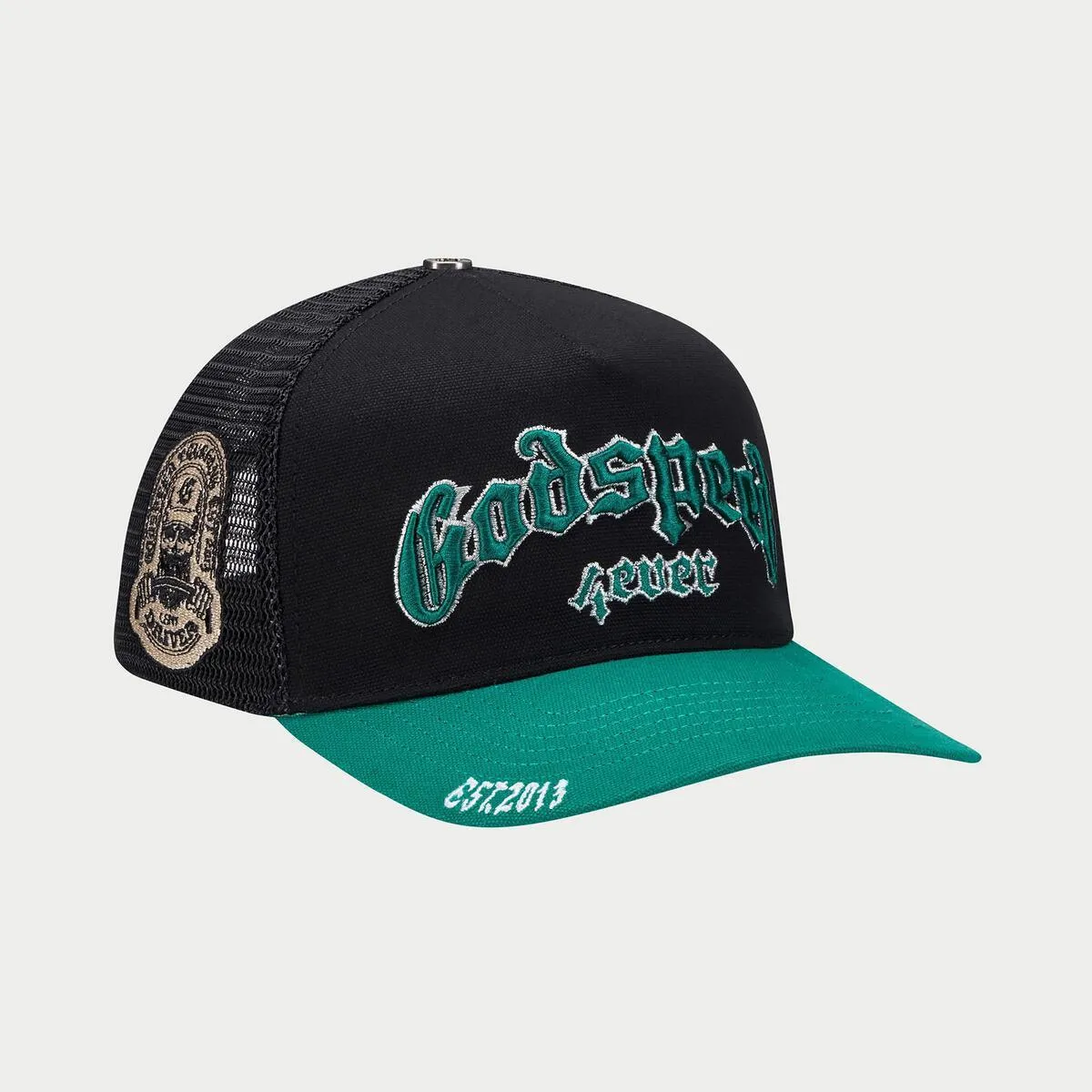 GODSPEED GS FOREVER TRUCKER HAT BLACK/ JET GREEN