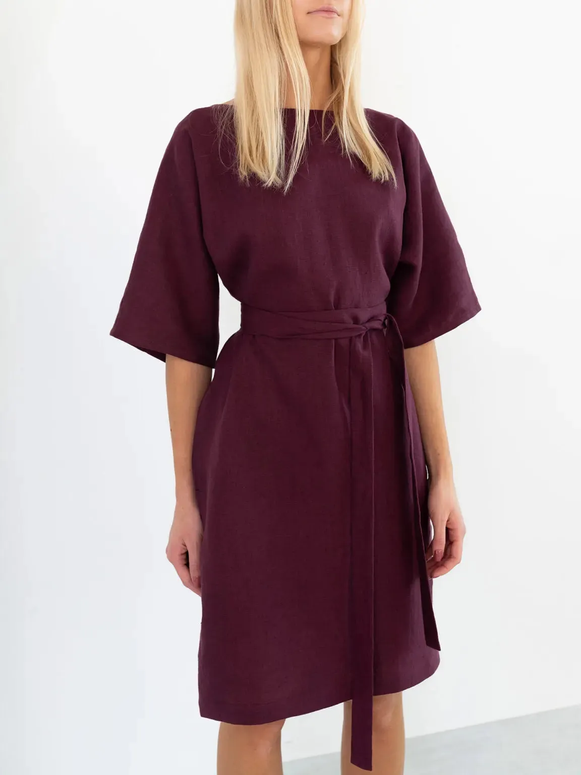 Isabel Linen Dress by Love And Confuse