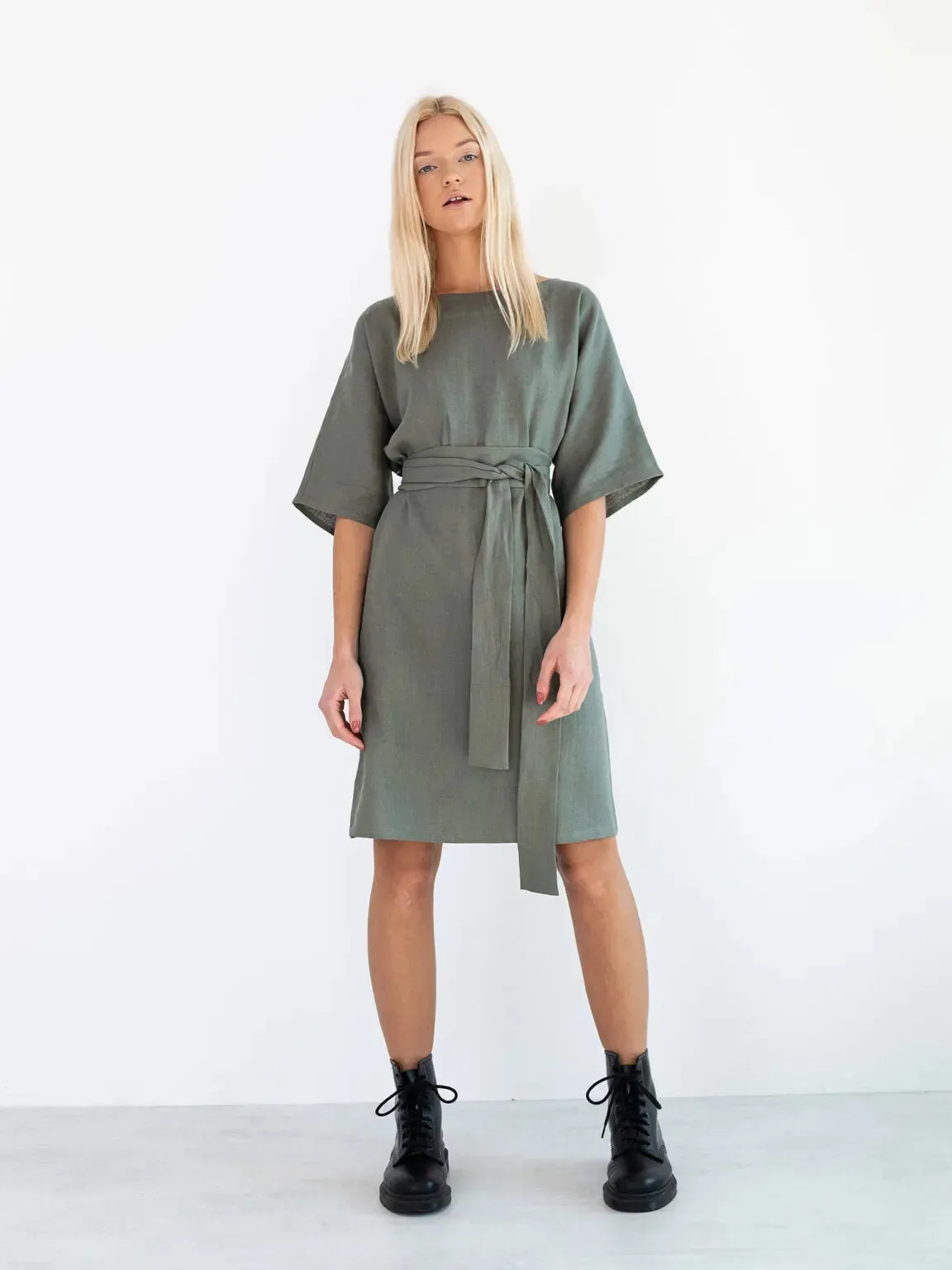 Isabel Linen Dress by Love And Confuse