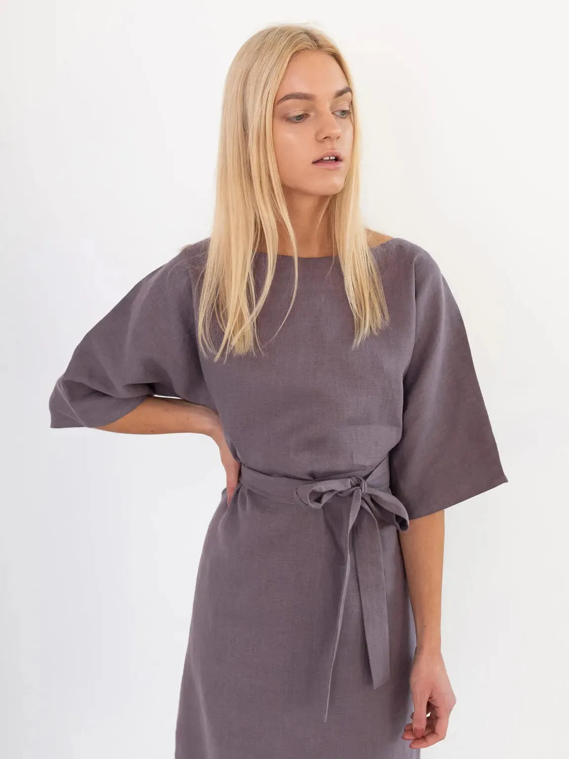 Isabel Linen Dress by Love And Confuse