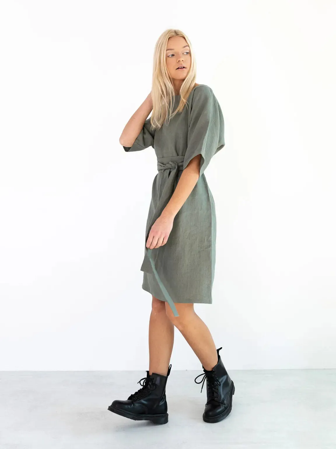 Isabel Linen Dress by Love And Confuse