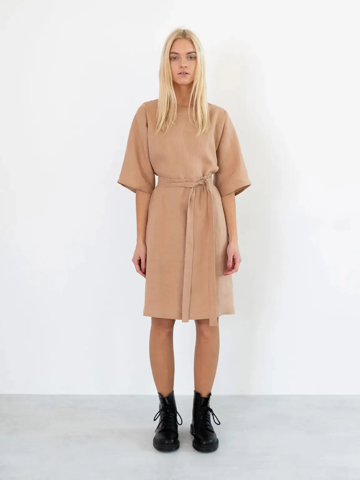 Isabel Linen Dress by Love And Confuse