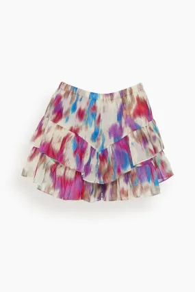 Jocadia Skort in Beige/Raspberry