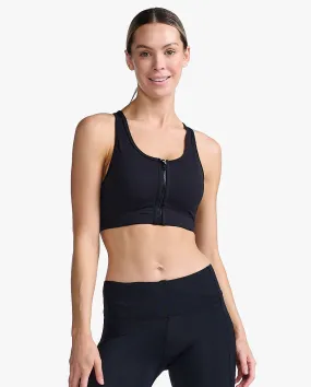 Motion Zip Bra Black