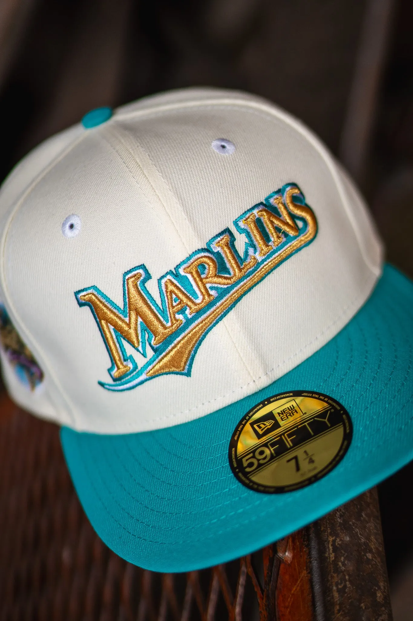 New Era Florida Marlins 2003 WS Grey UV (Off White/Teal)