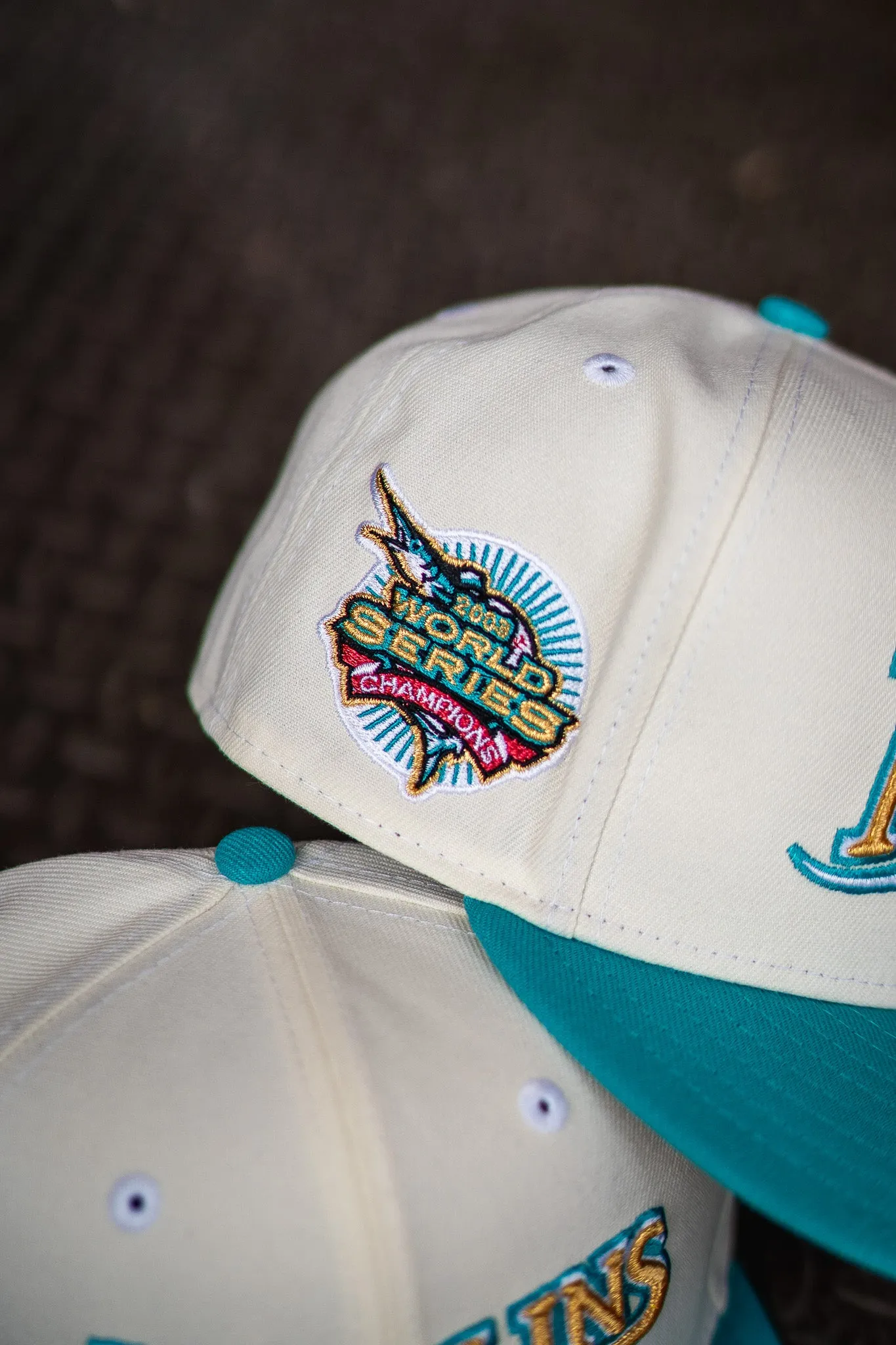 New Era Florida Marlins 2003 WS Grey UV (Off White/Teal)