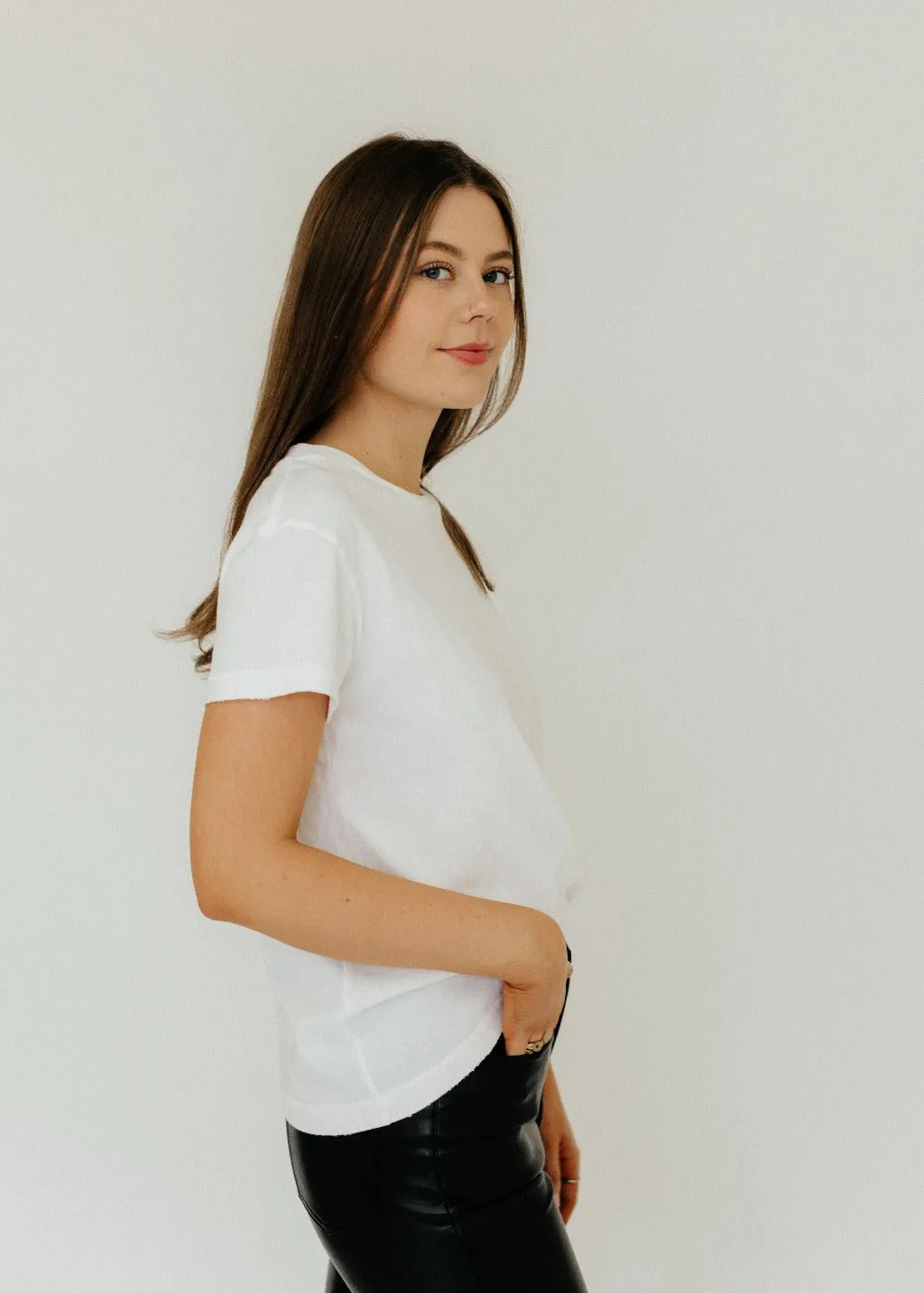 Nili Lotan Brady Tee in White