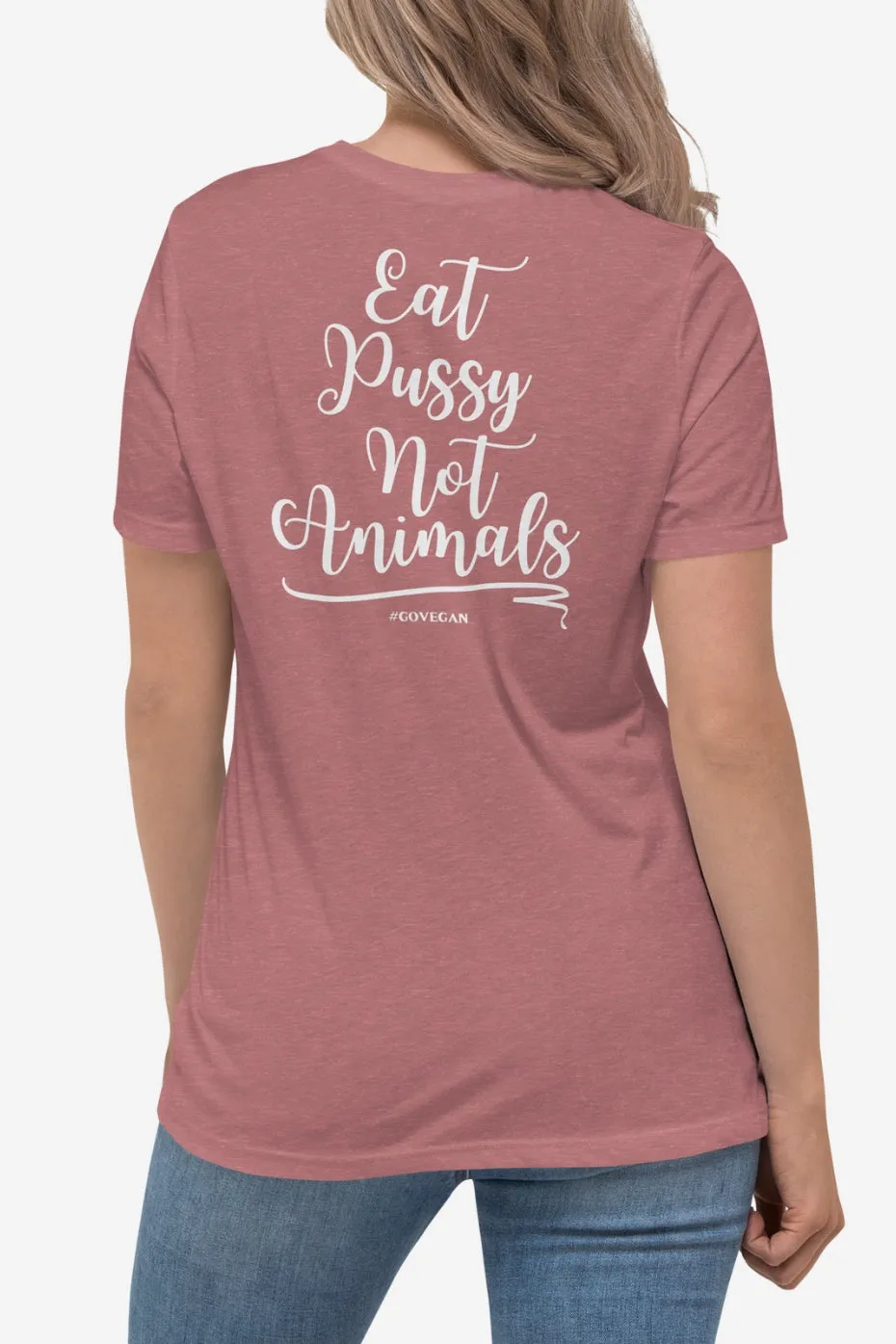 Not Animals Women's Relaxed T-Shirt (Back Print)