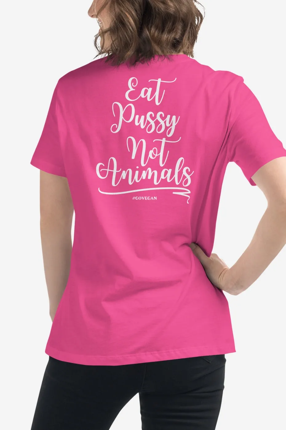 Not Animals Women's Relaxed T-Shirt (Back Print)