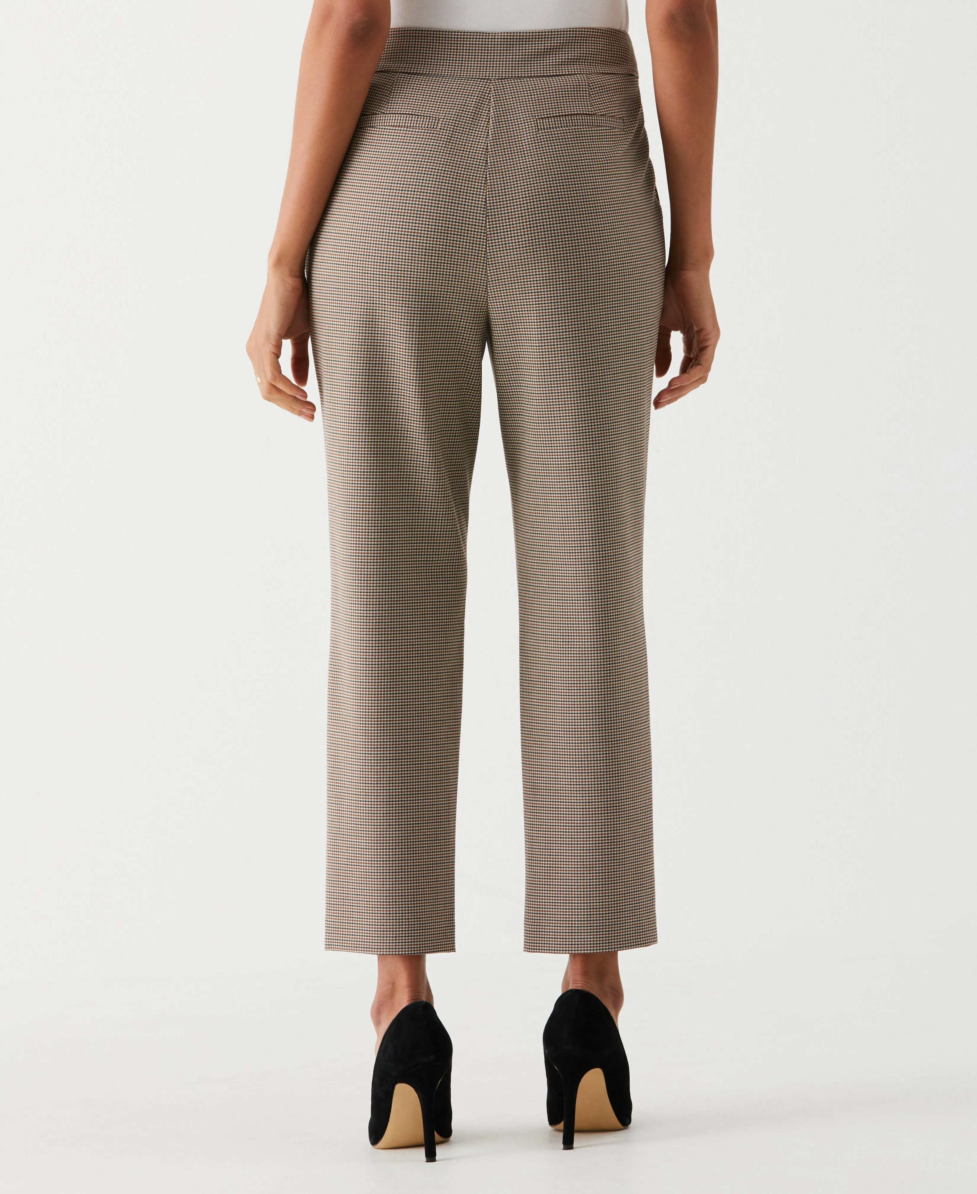 Petite Pleated Pant with Self Fabric Belt