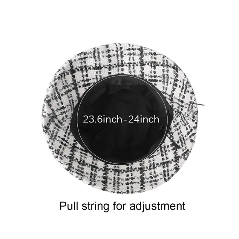 Plaid Check Patterned Bucket Hat