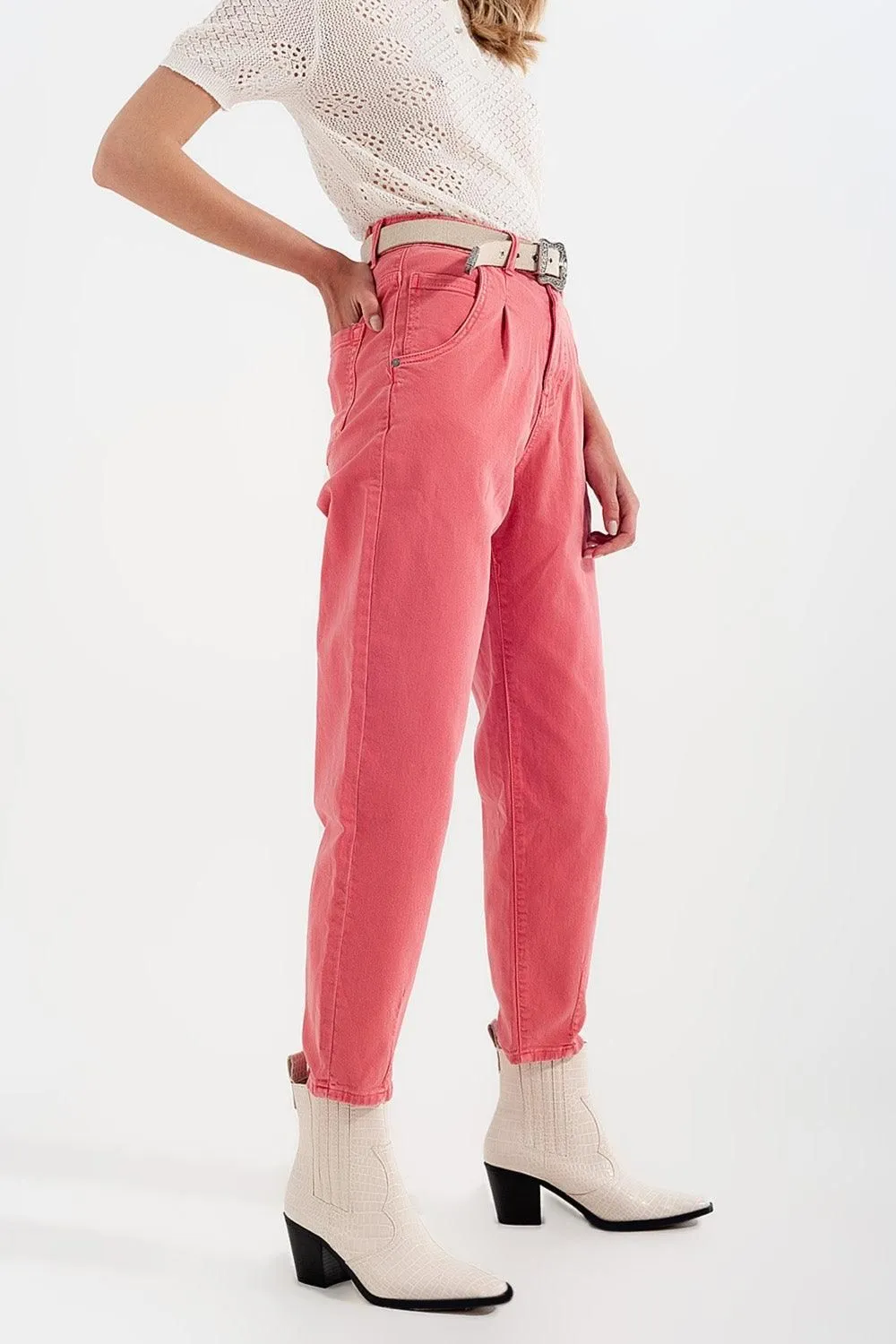 Pleated Jeans