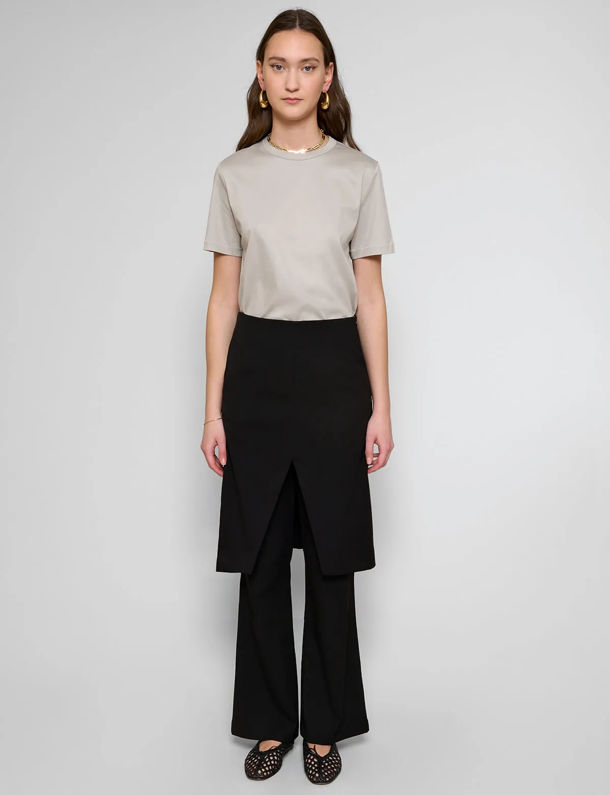 Stylish Ray Layered Skirt Pants for Effortless Chic Look