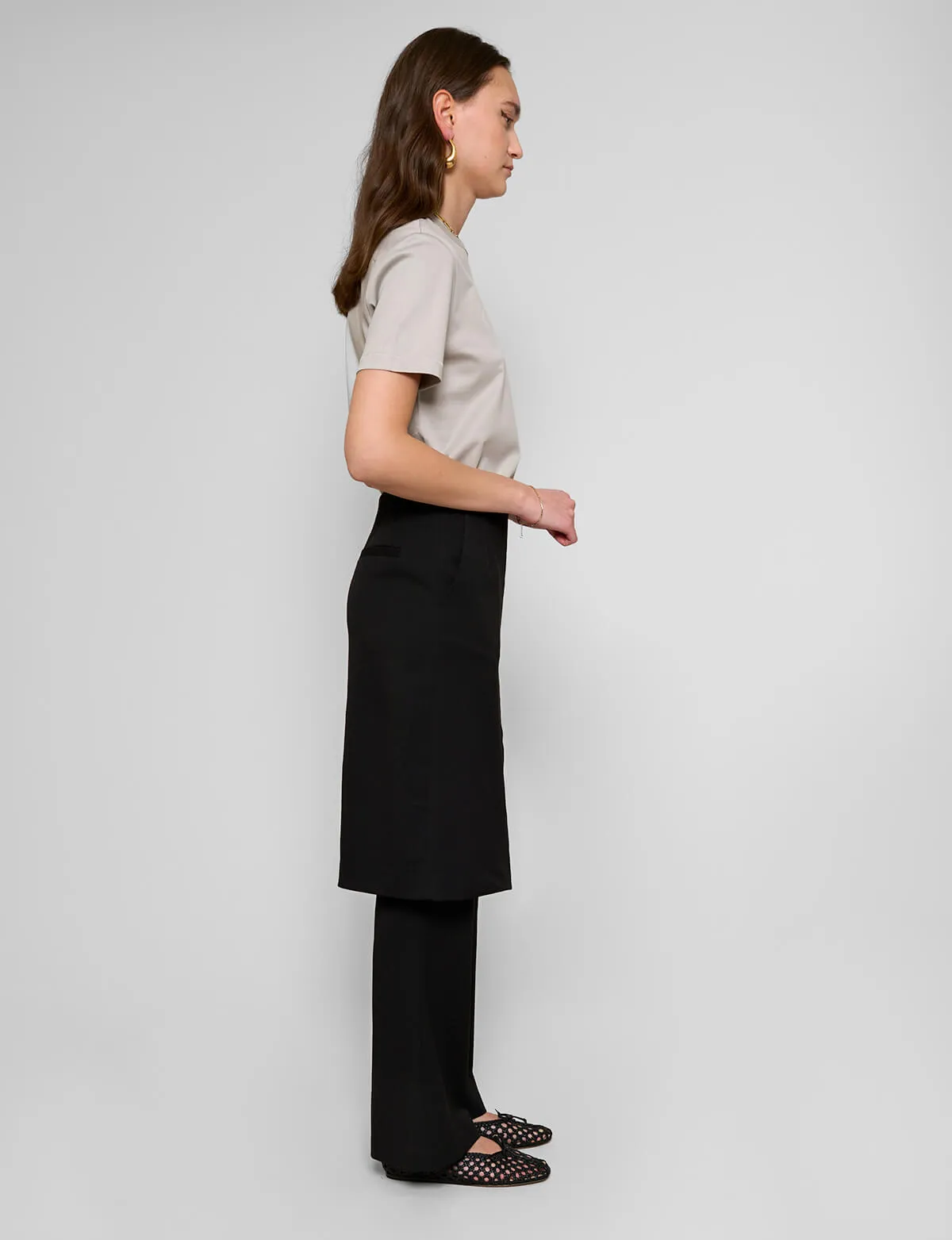 Stylish Ray Layered Skirt Pants for Effortless Chic Look