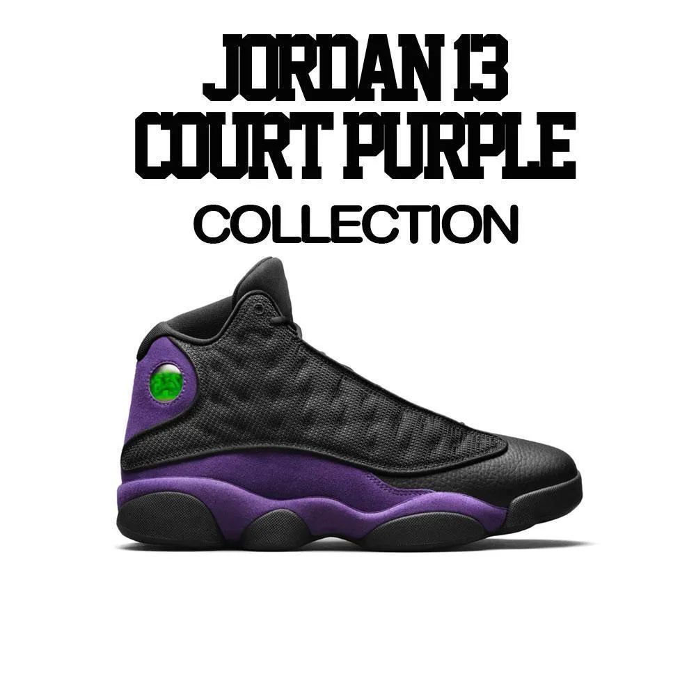 Retro 13 Court Purple Sweater - Nineties Women - Black