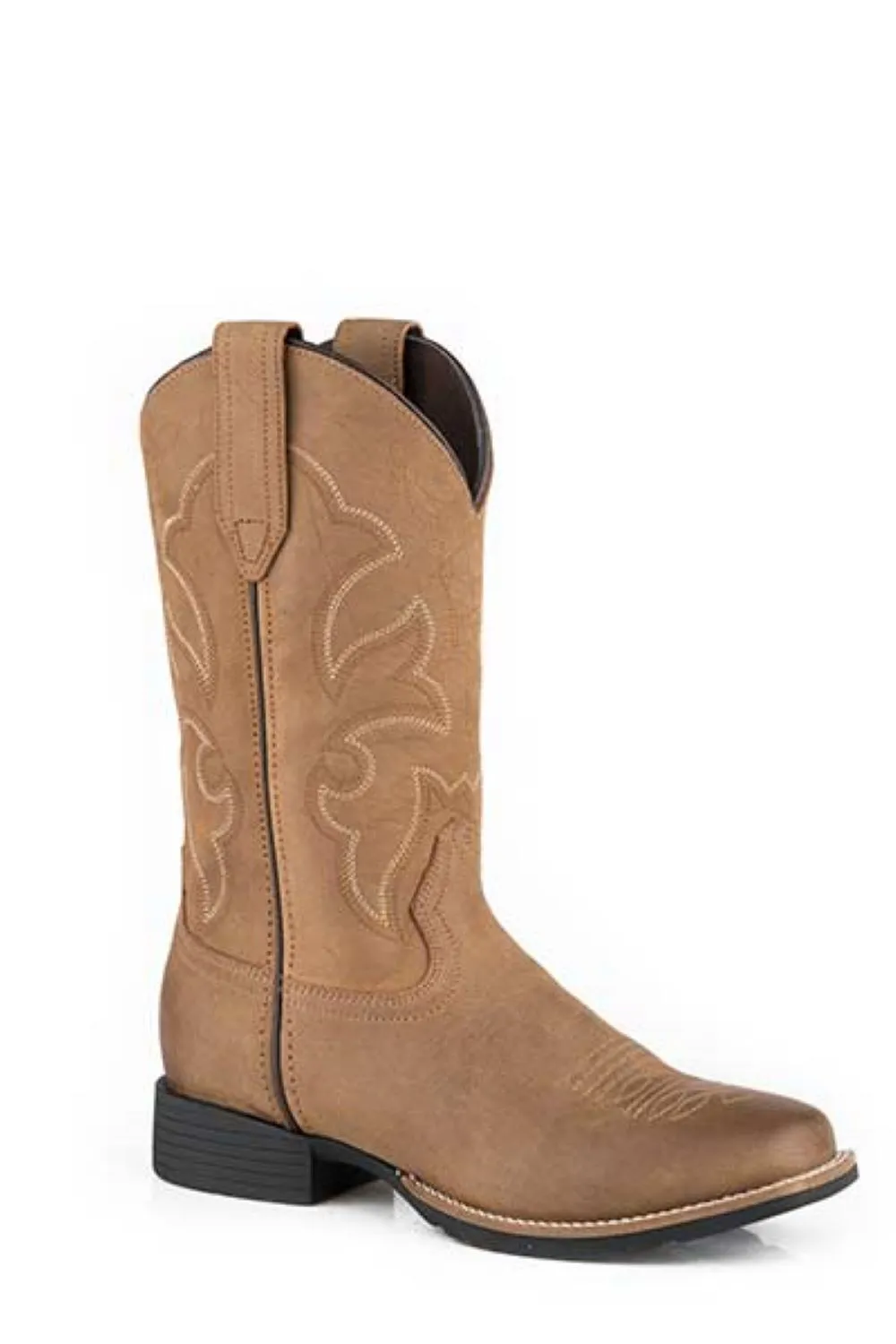 'Roper' Women's 11" Wilder Western Square Toe - Tan