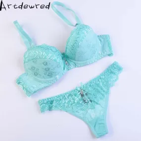 Sexy Lace Bra Strappy Women Bra Set Vs Secret Push Up