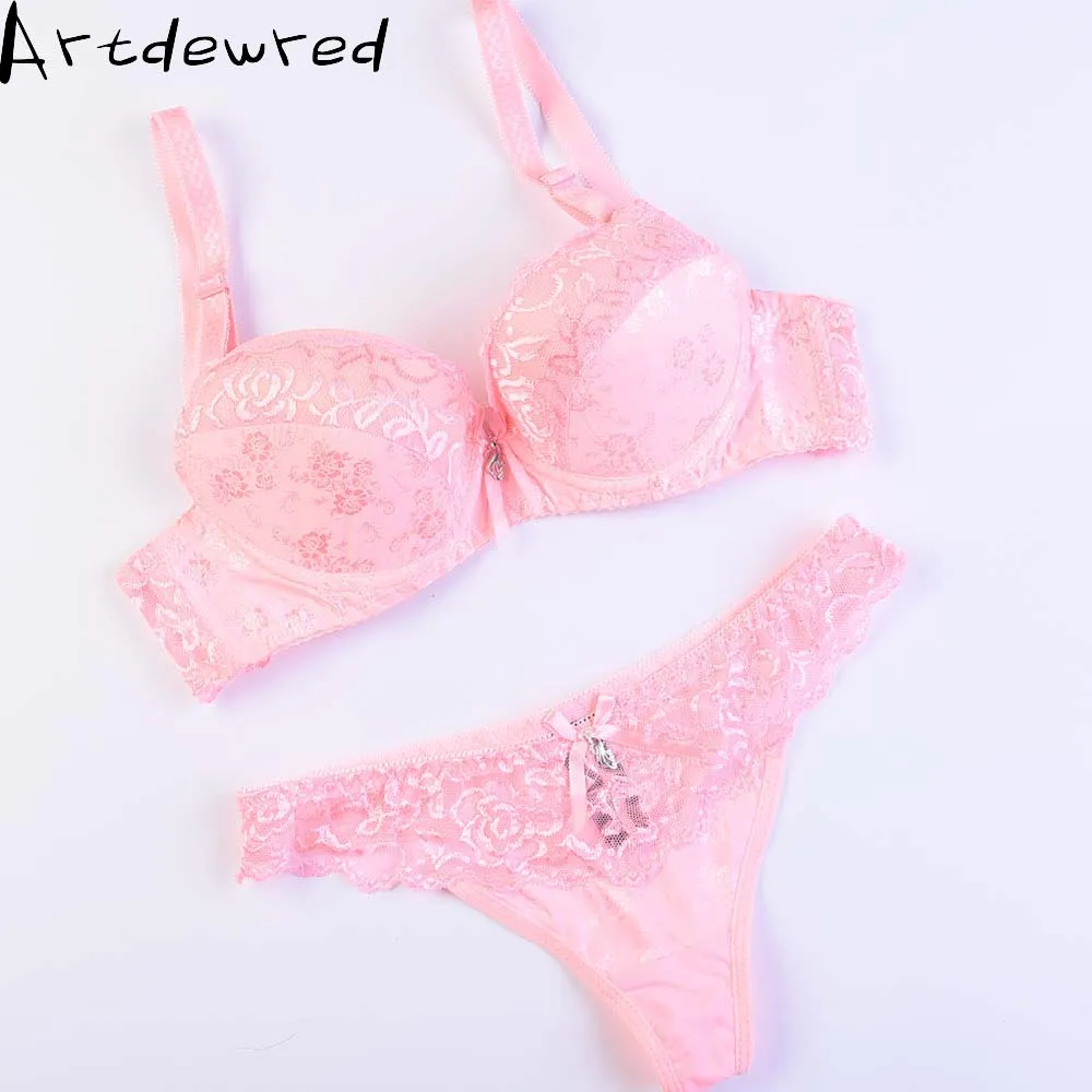 Sexy Lace Bra Strappy Women Bra Set Vs Secret Push Up