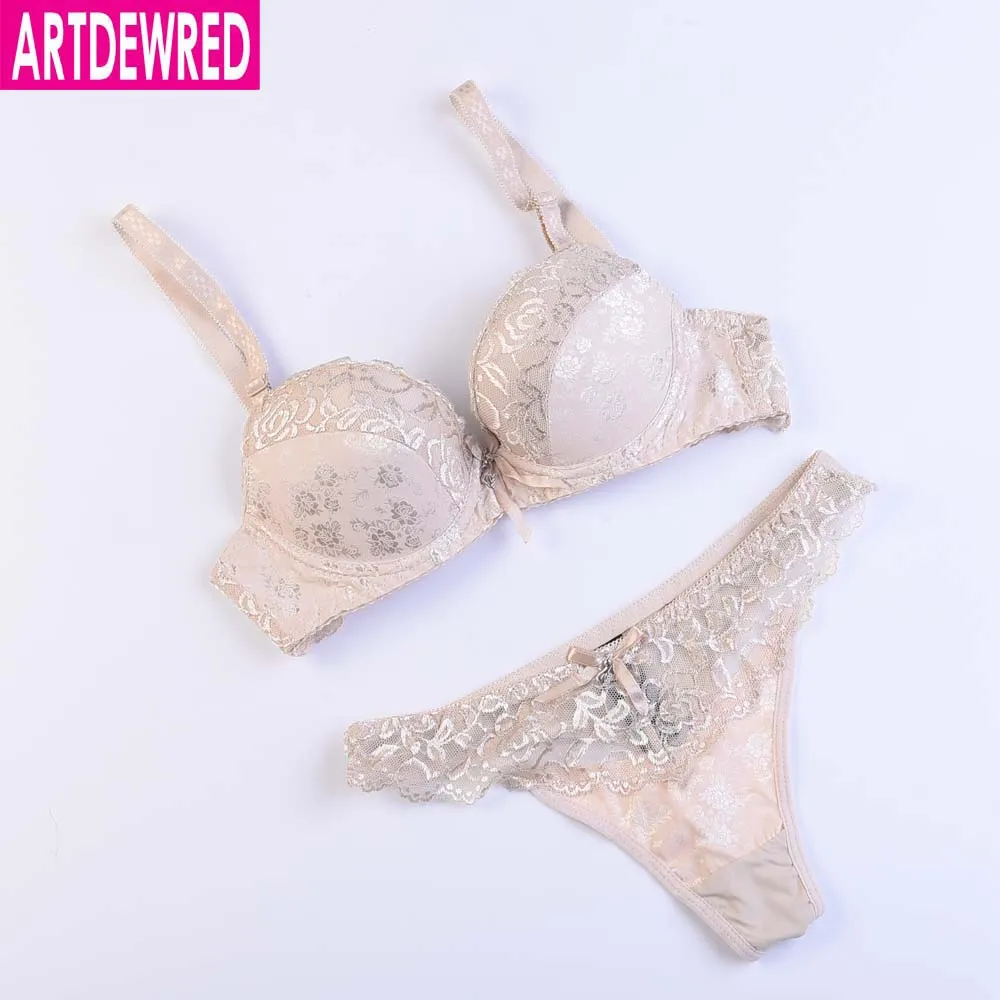 Sexy Lace Bra Strappy Women Bra Set Vs Secret Push Up