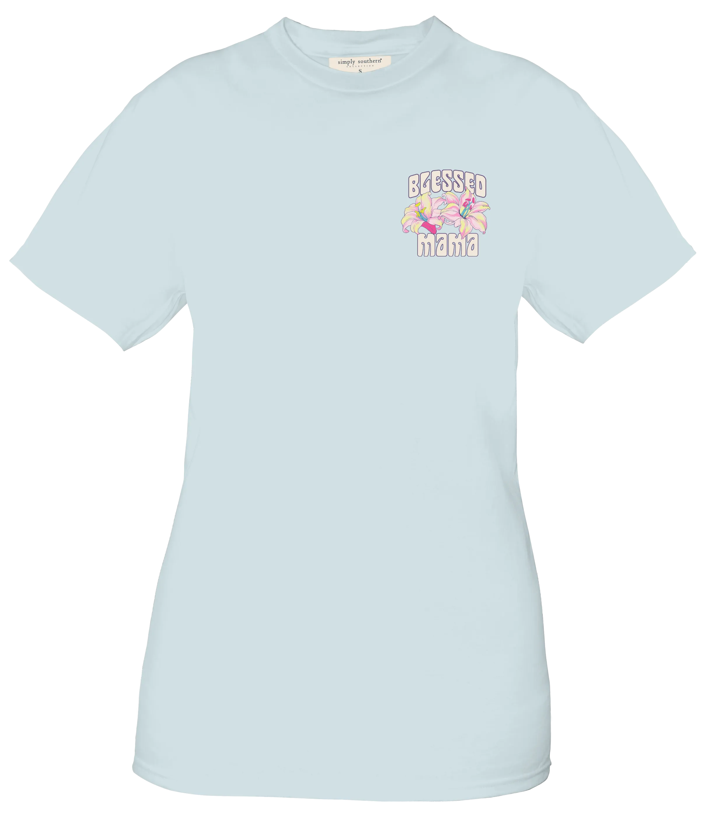 Simply Southern Retro Rock 'Blessed Mama' Butterfly Tee