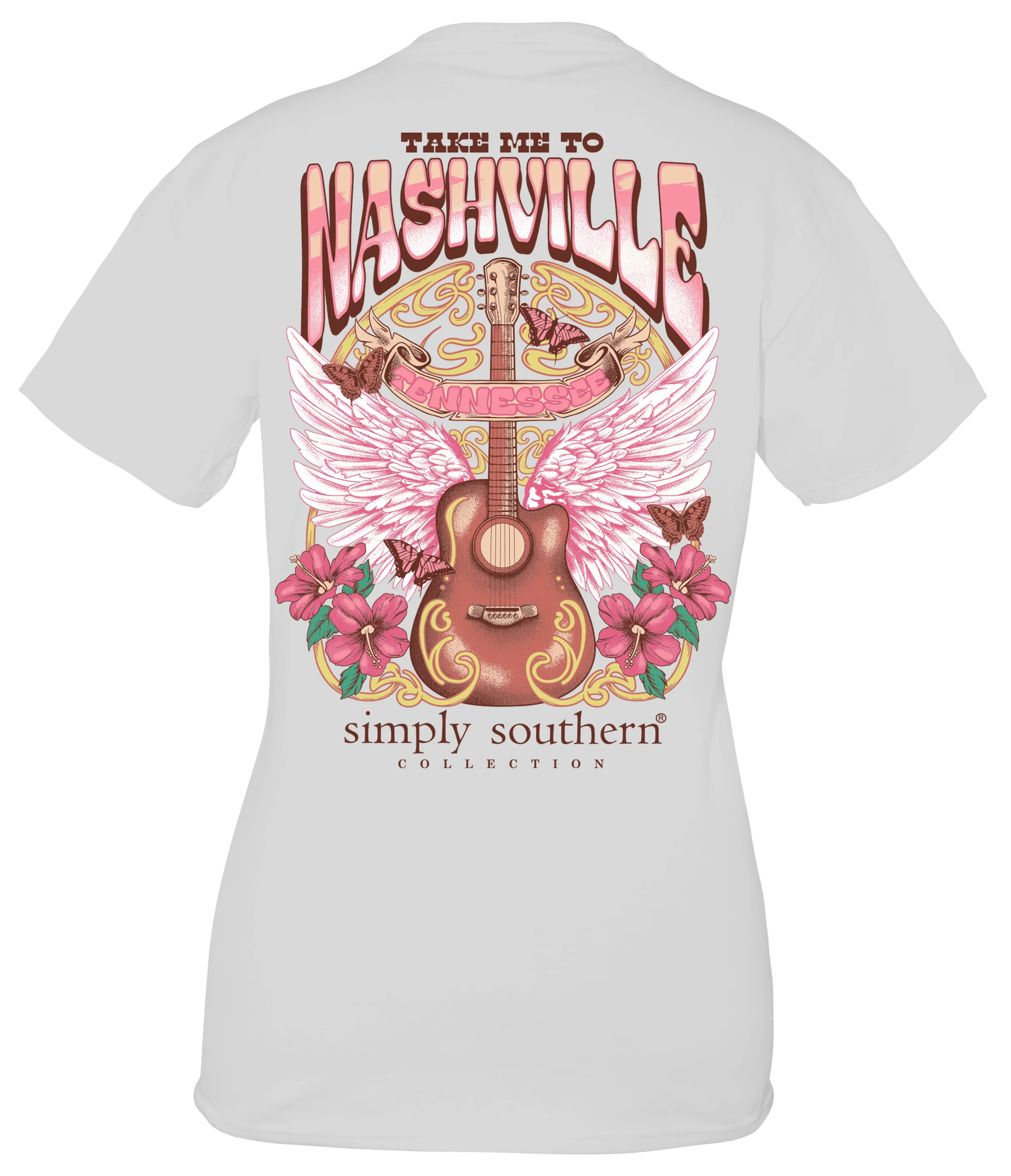 Simply Southern 'Take Me To Nashville' Country Guitar Tee