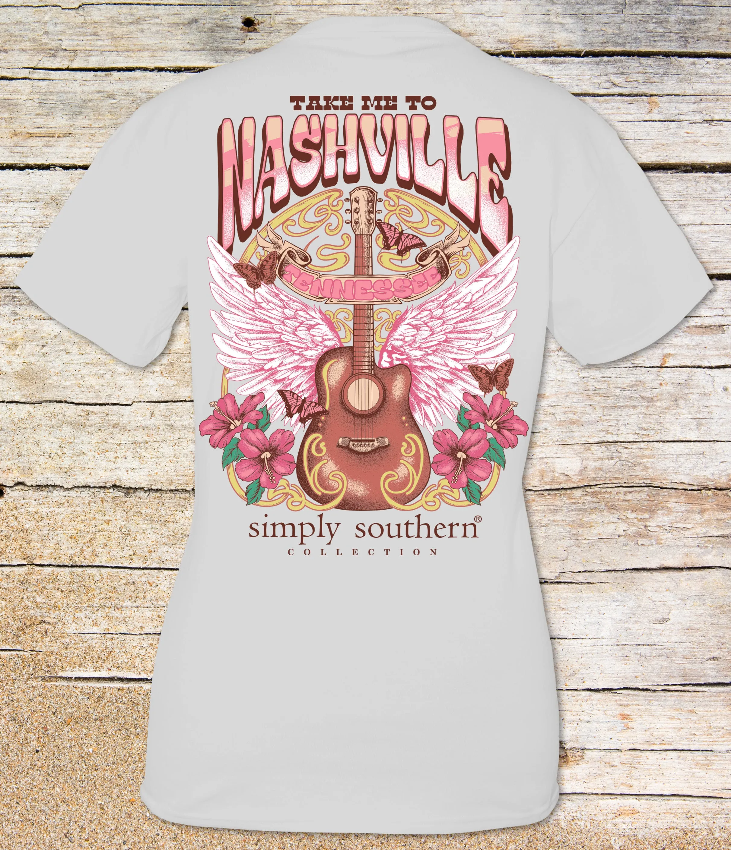 Simply Southern 'Take Me To Nashville' Country Guitar Tee