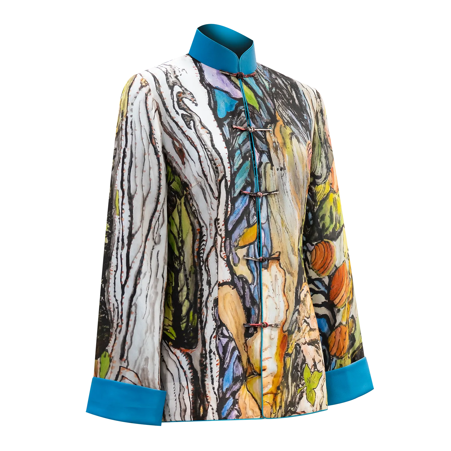 SPARKLE BY KAREN CHAN x HK Designer【HK RESERVOIR】100% Silk Mini Tang Jacket / Kung Fu Jacket