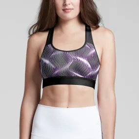 TRP Twisted Patterns 04: Weaved Metal Waves 01-01 Designer Racerback Sports Bra