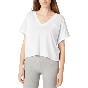 Women's Boyfriend Jersey Deep V Pocket Tee