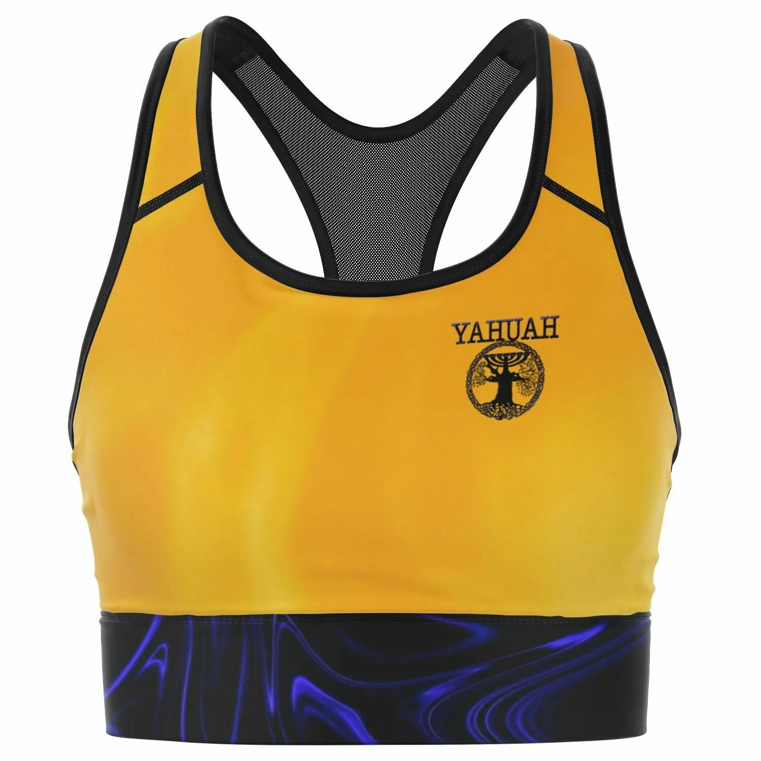 Yahuah-Tree of Life 02-02 Elect Designer Mesh Padded Sports Bra